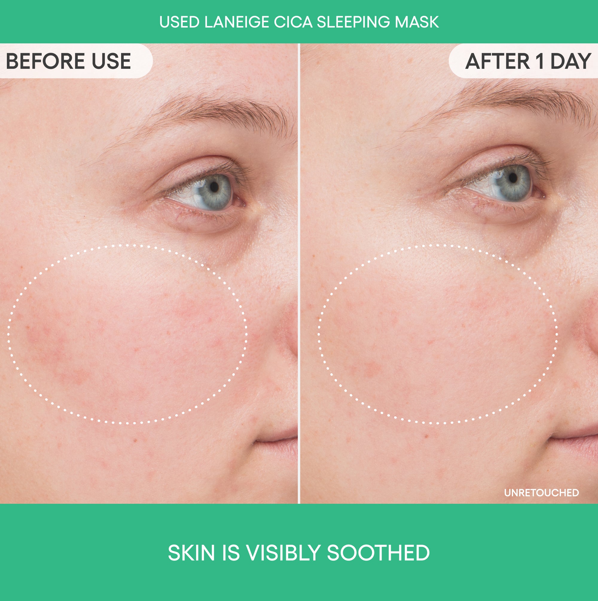 Cica Sleeping Mask with Centella Asiatica for Moisture Barrier Support - Image 5