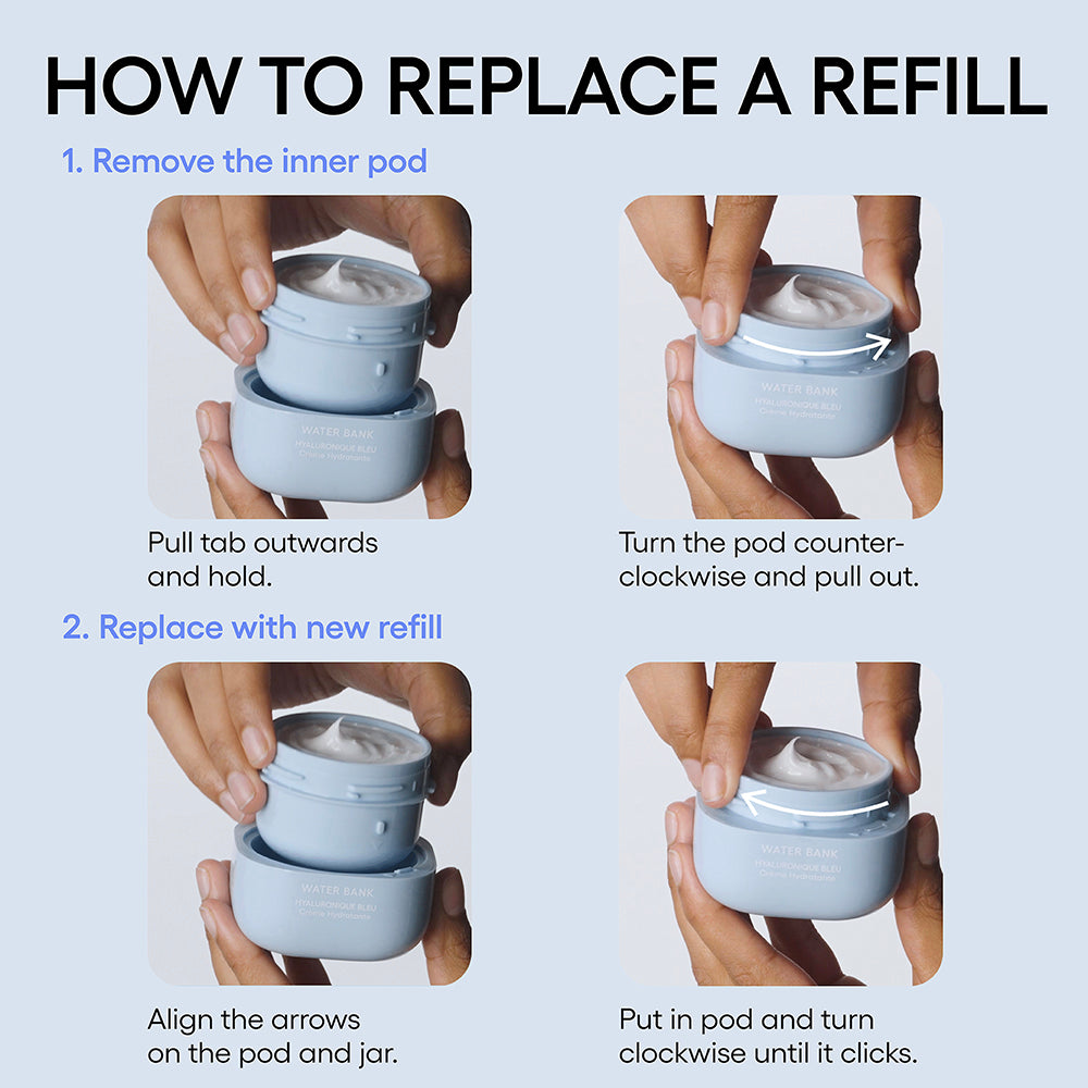 Water Bank Blue Hyaluronic Cream + Refill Duo - Image 4